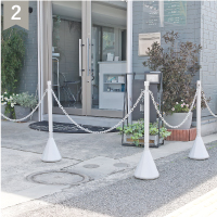 駐車場 チェーンスタンド