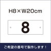 駐車場　番号プレート