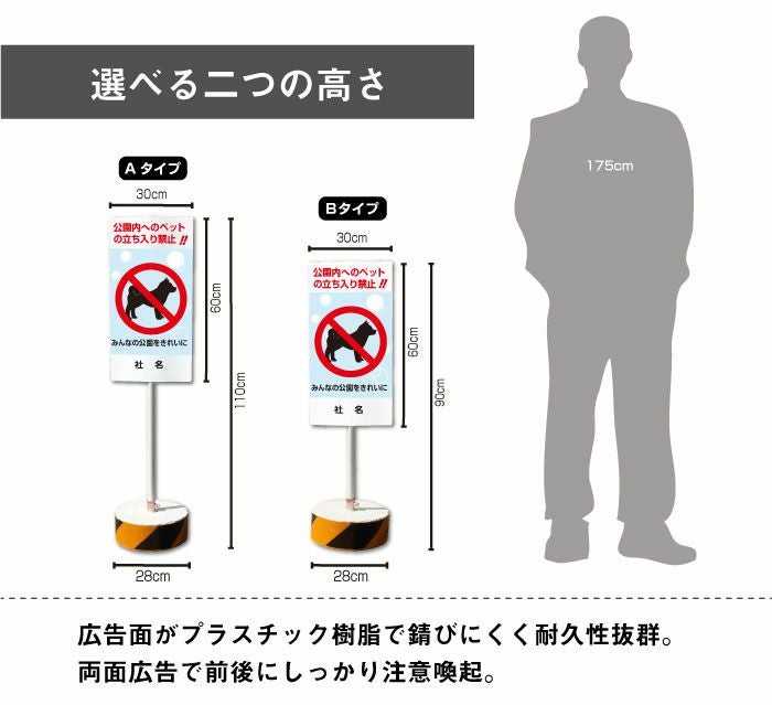 公園内へのペットの立ち入り禁止 看板