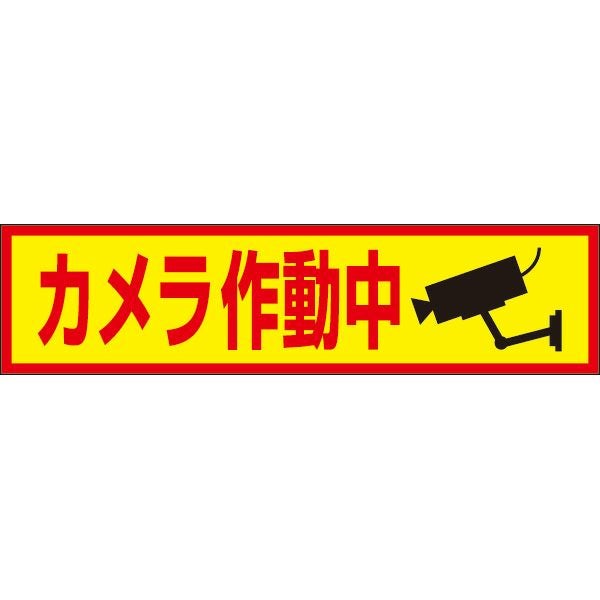 カメラ作動中