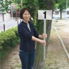 番号プレート シルバー 支柱付き