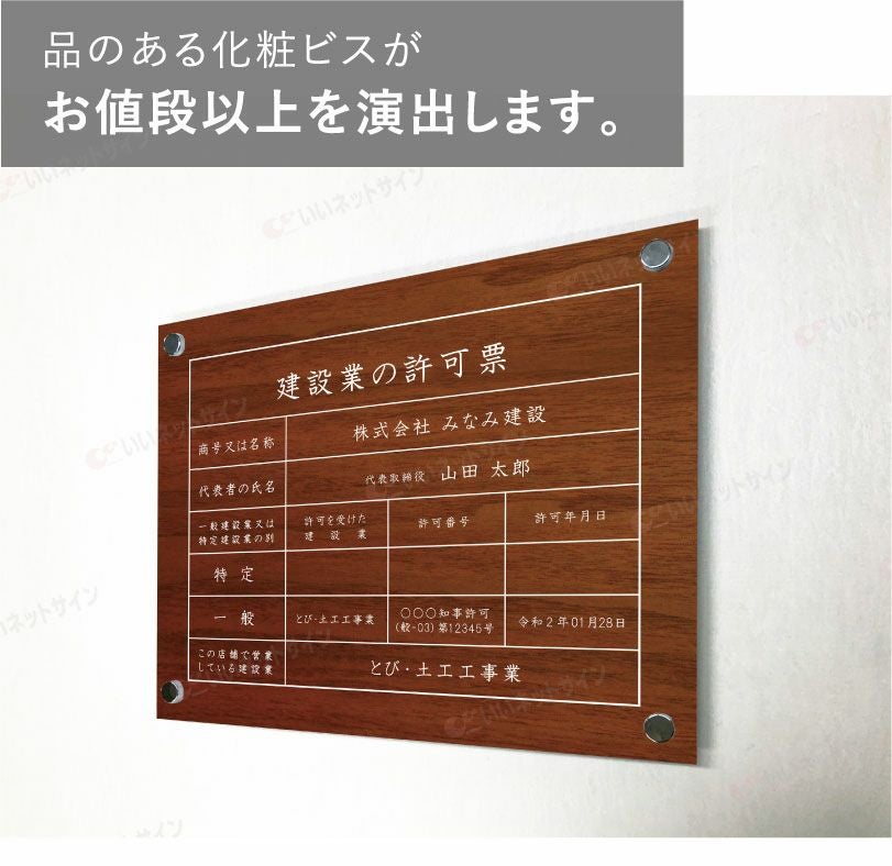 看板 壁付けタイプ