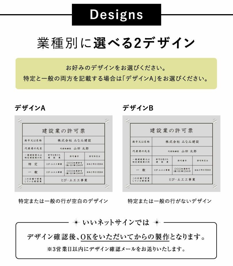 許可票 業者票