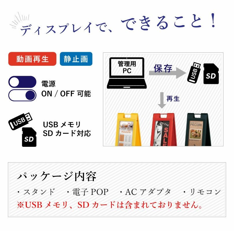 デジタルサイネージ 小型タイプ 18.5型 cm-690 | 【本店】看板ならいい