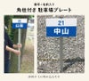 駐車場　番号プレート
