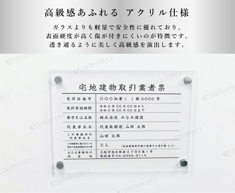 宅建 業者票
