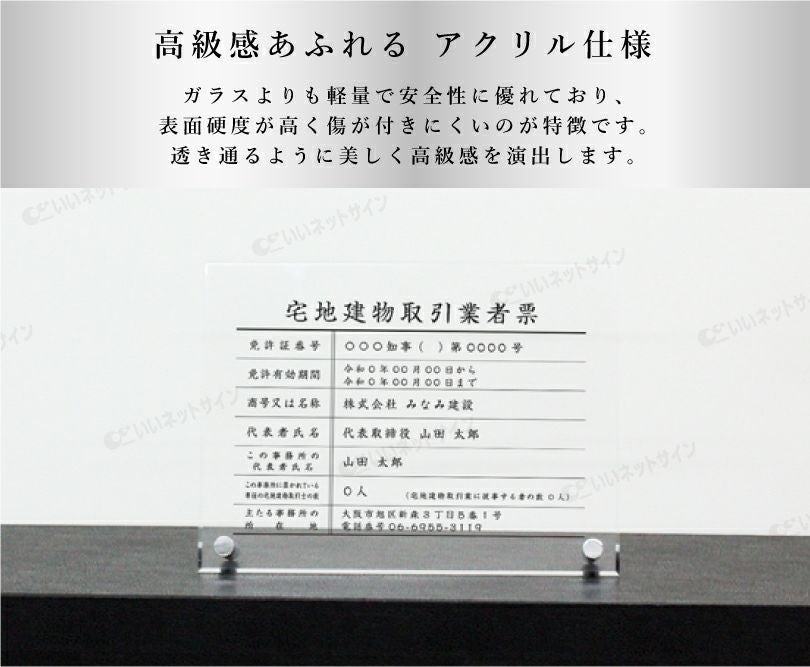 宅建 業者票