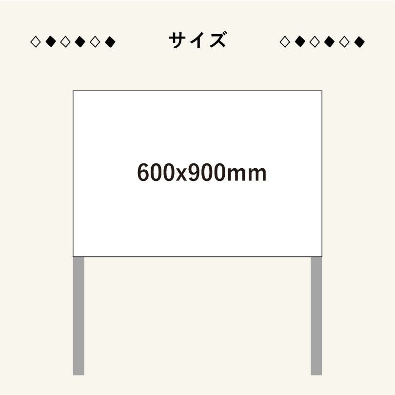 枠付き看板