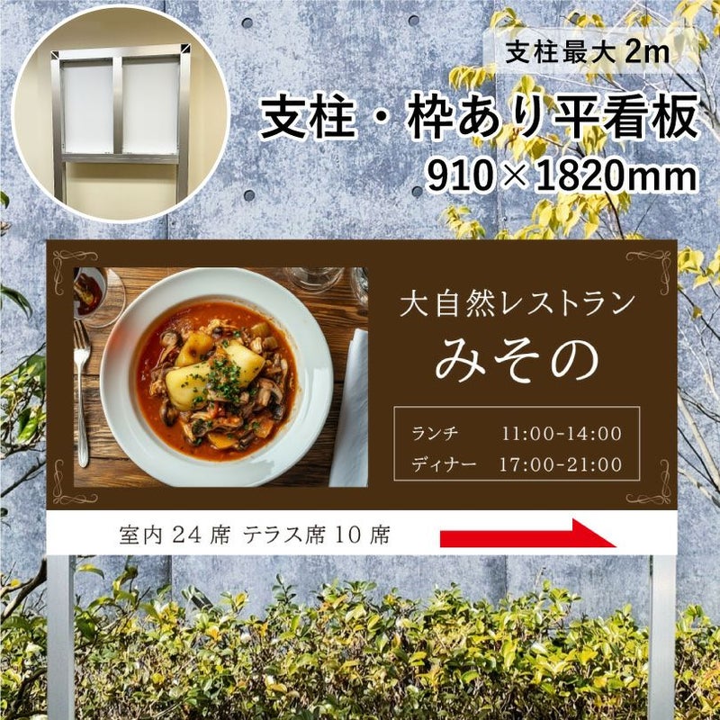 支柱・枠あり平看板