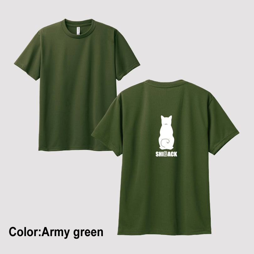 SHIBACK Tシャツ アーミーグリーン